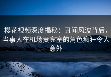 樱花视频深度揭秘：丑闻风波背后，当事人在机场贵宾室的角色疯狂令人意外